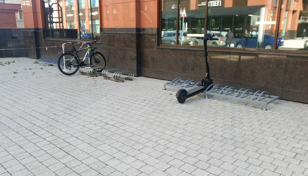 Bicycle parking Bicycle parking, Saint Petersburg, photo