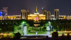 Urban forest Presidential park, Astana, photo