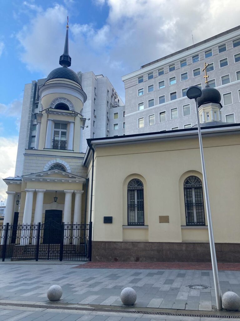 Memorial plaque, foundation stone Храм Софии Премудрости Божией у Пушечного двора, что на Лубянке, воссоздан в августе 2001 года, Moscow, photo