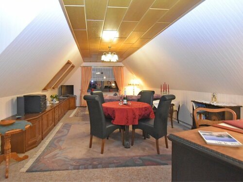 Гостиница Apartment in the Harz With a log Cabin, Pond and Covered Seating Area