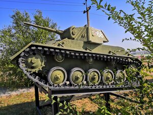Танк Т-70 (Volgograd, Pamyati Park), monument to technology