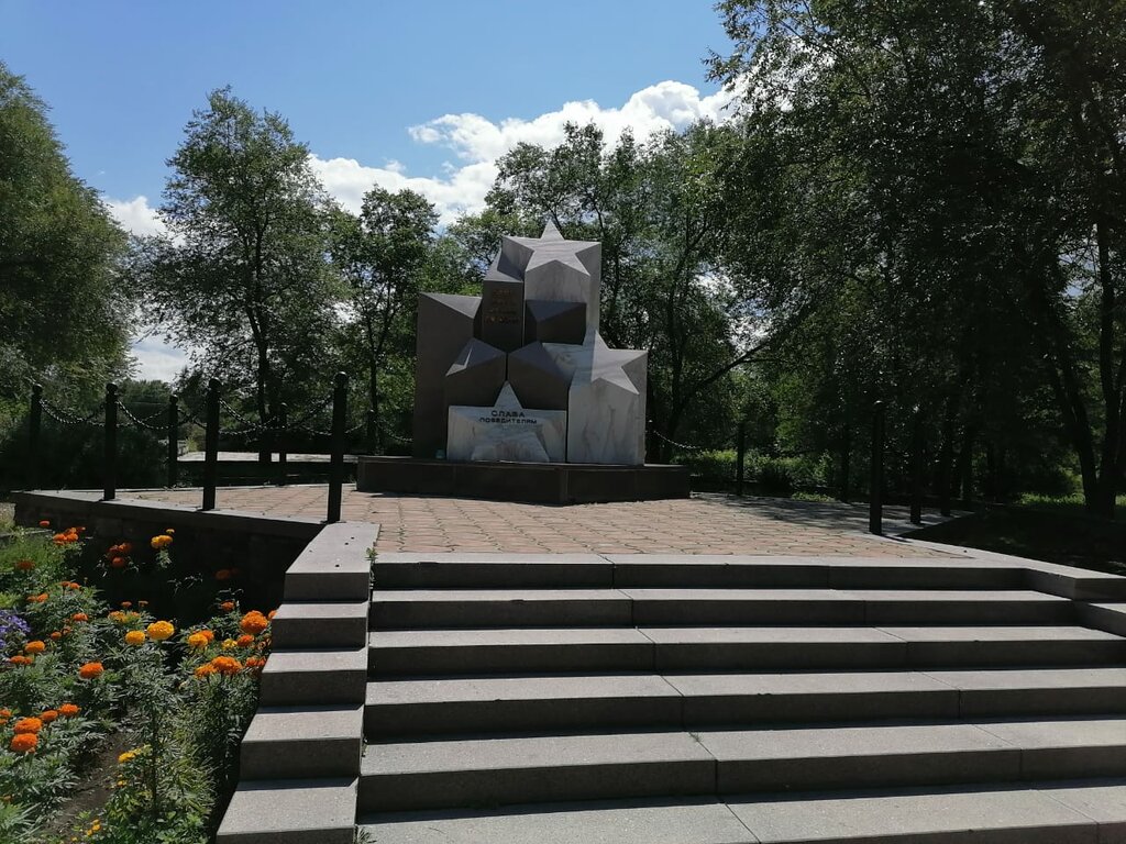Monument, memorial 60-летию Победы в Великой Отечественной войне 1941-1945 гг., Sayanogorsk, photo