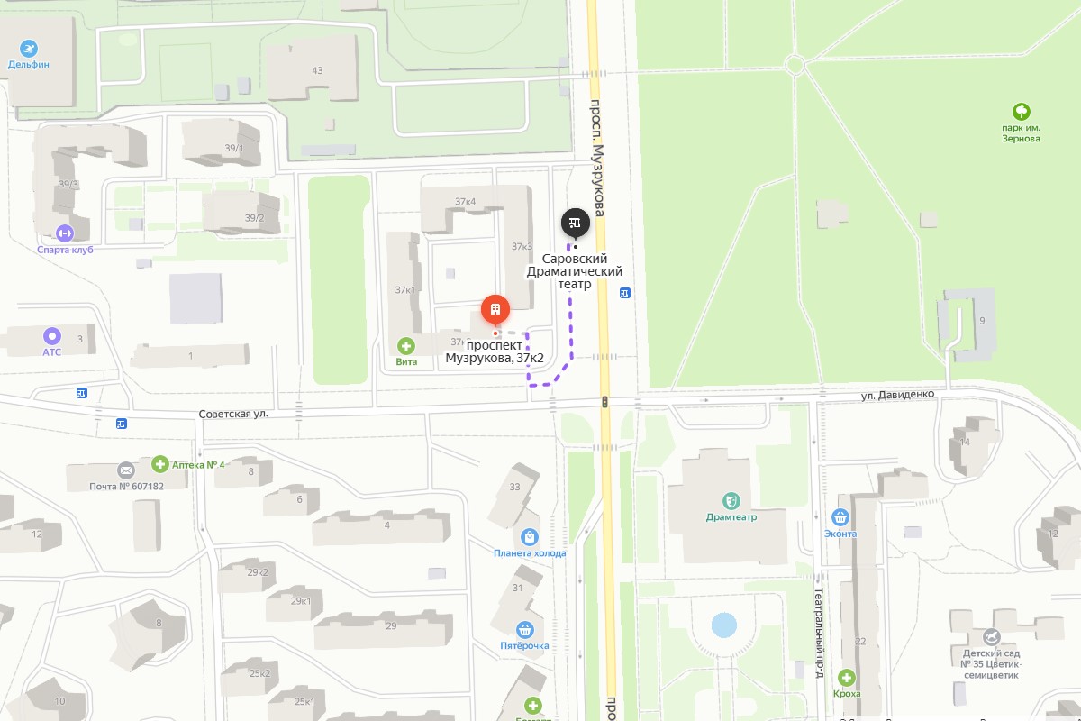 14 Школа саров карта