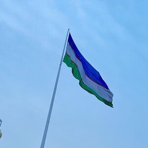 The National flag of Uzbekistan (Andijan), landmark, attraction
