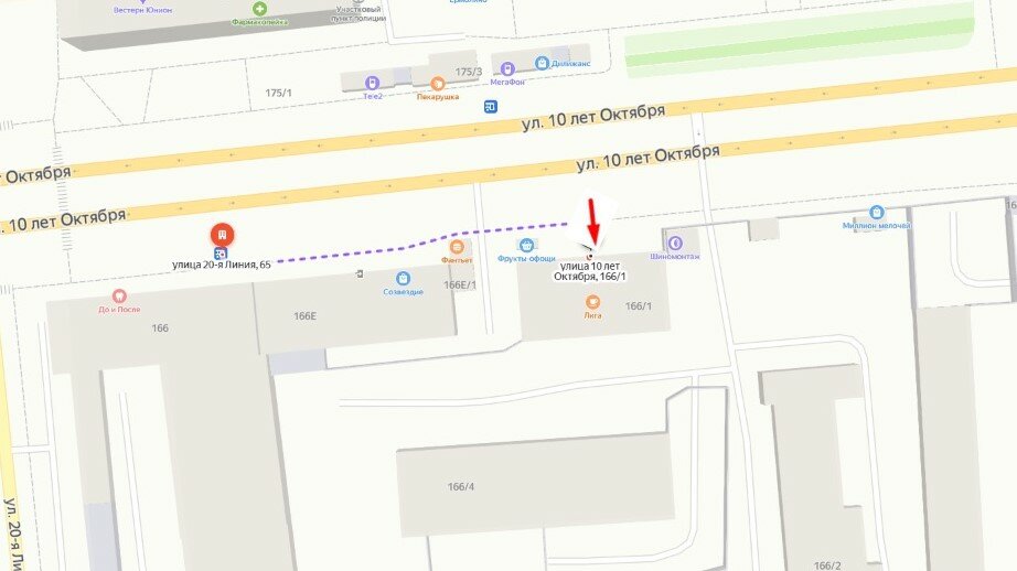 10 Лет октября 105 омск карта