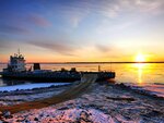Якутск - паромная переправа Причал 1 (Republic of Sakha (Yakutia), paromnaya pereprava Yakutsk – Nizhniy Bestyakh), embarcadero