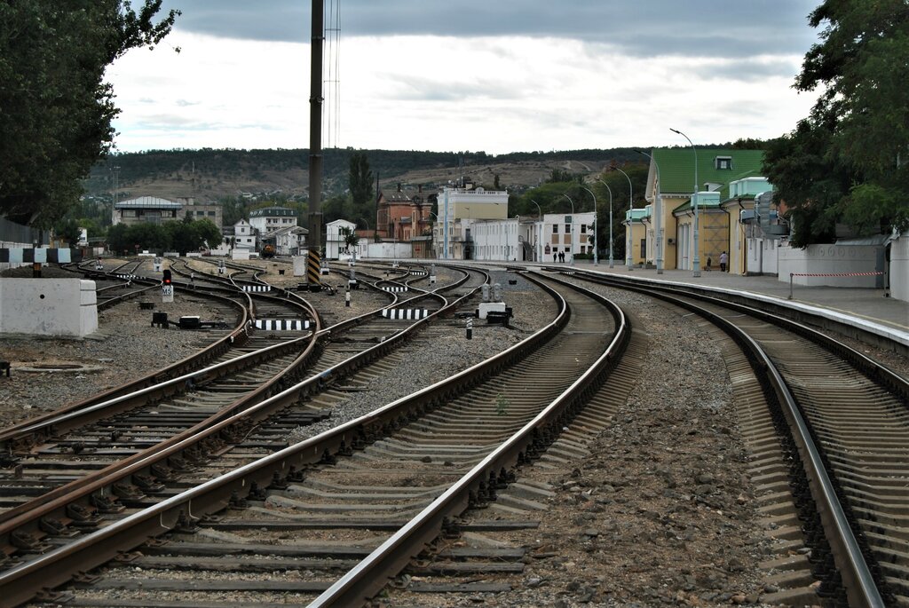 Railway station Железнодорожный вокзал Феодосия, Feodosia, photo