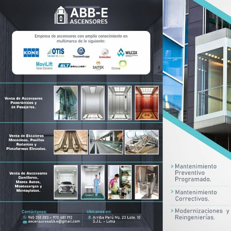 Lifts and equipment Ascensores Abb-e, Lima, photo