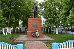 Братская могила советских воинов (Belgorod Region, Prokhorovskiy rayon, Priznachenskoye selskoye poseleniye, selo Krasnoye), monument, memorial