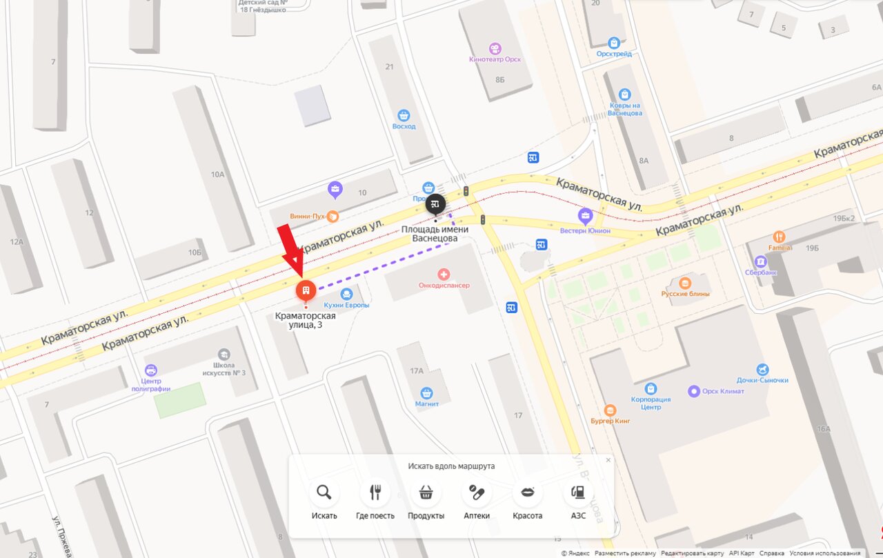 Карта орска васнецова