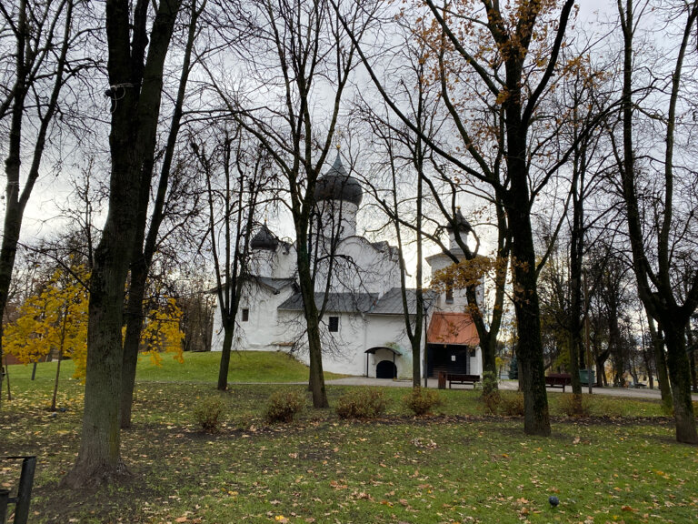 Orthodox church Saint Basil Church Na Gorke, Pskov, photo