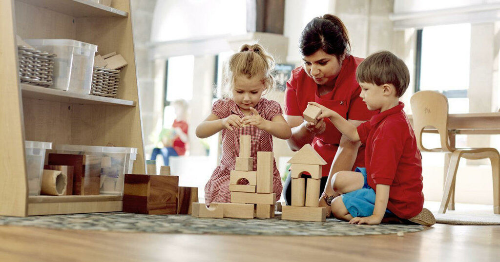 Kindergarten, nursery Busy Bees at St Matthews, England, photo
