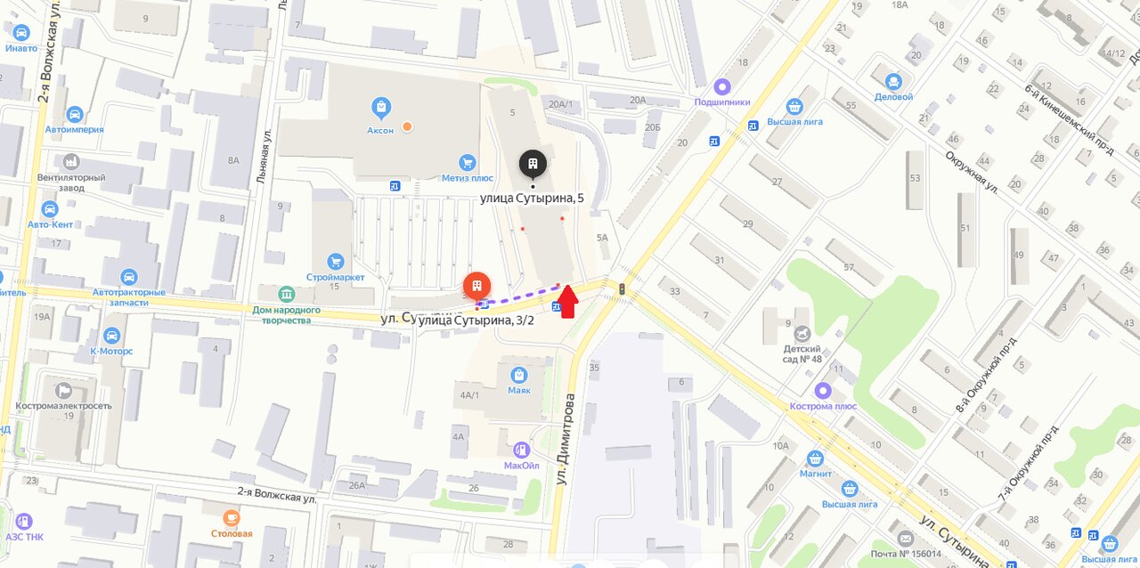 Сутырина 18 киров карта
