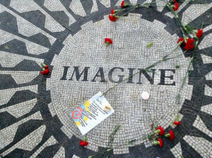 Strawberry Fields (New York, Manhattan Borough, Terrace Drive), landmark, attraction