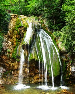 Jur-Jur Waterfall (Autonomous Republic of Crimea, Alushtinskiy gorodskoy sovet, Ulu-Uzen River), cascada