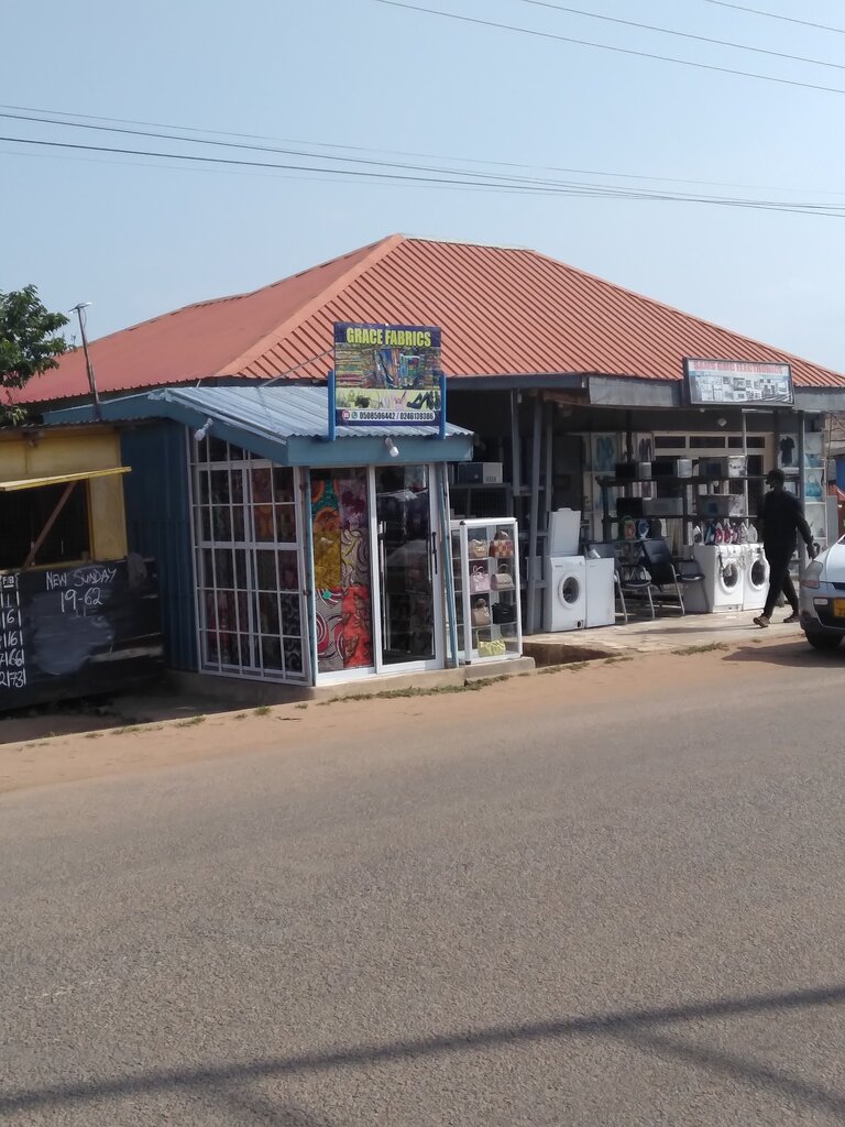 Clothing store Grace fabrics, Earth, photo