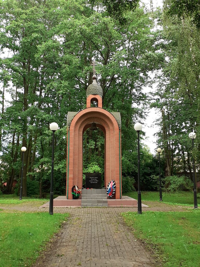 Capilla, cruz conmemorativa Часовня Димитрия Донского павшим в Афганистане, , foto