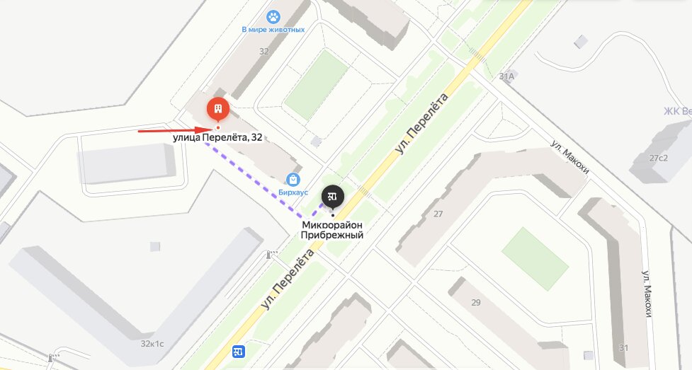 Перелета 19 омск карта