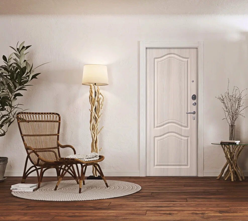 Двери дуб беленый в интерьере с чем сочетается