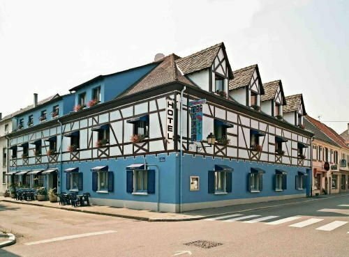 Гостиница Hotel Restaurant Aux Deux Roses в Кольмаре-Рибовилле