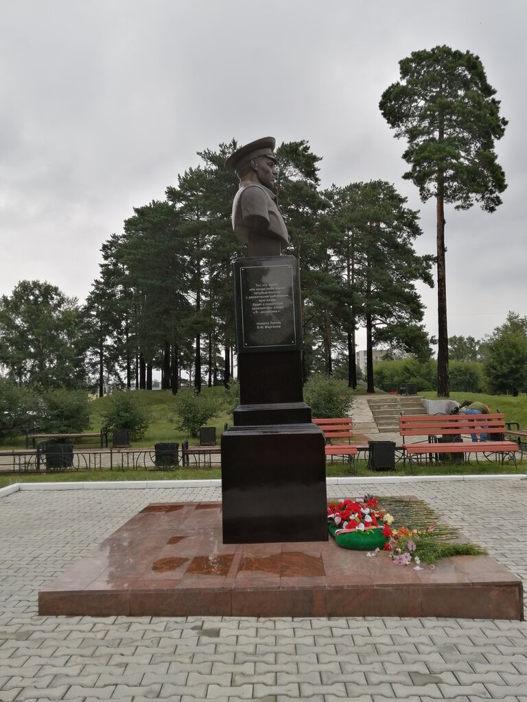 Monument, memorial В.Ф. Маргелов, Angarsk, photo