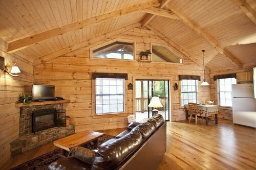 Гостиница Private and Perfect! - hot Tub, King Bed, Fireplace - dog and Motorcycle Friendly Studio Cabin