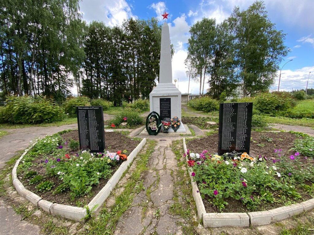نصب تذكاري للحرب، مقبرة جماعية Воинам, павшим в годы Великой Отечественной войны 1941-1945 гг. ، مقاطعة فولوغدا، صورة