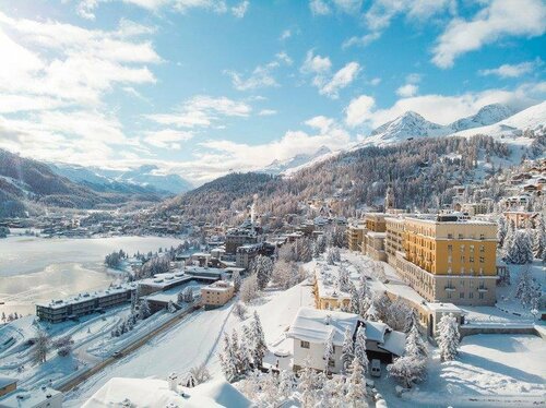 Внешний вид отеля Kulm Hotel St. Moritz в Са́нкт-Мо́рце, фото 1