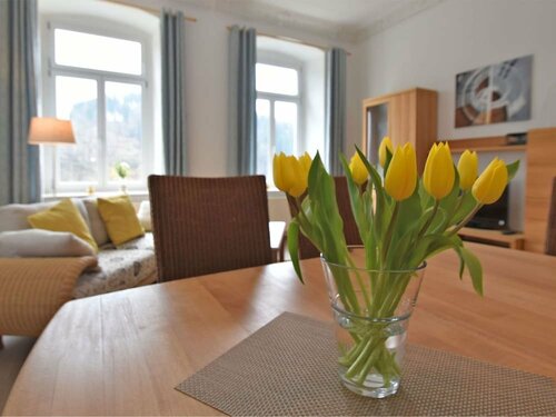 Апартаменты Large Apartment in a Villa With Garden in Borstendorf