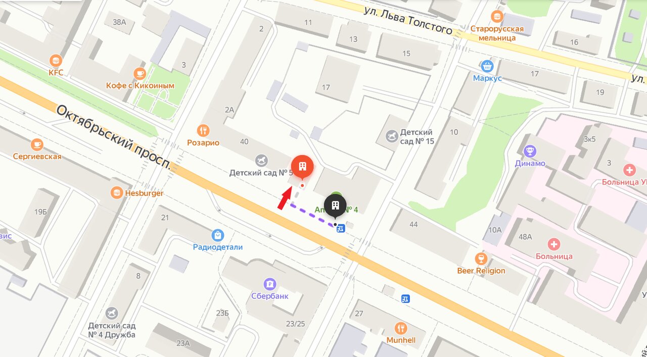 Псков октябрьский 39 карта