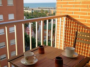 Апартаменты Apartamento Con Vista Al Mar EN Playa Malvarrosa
