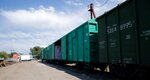Alfert (Júsıpbek Elebekov kóshesi, 10/1), transporte ferroviario de mercancías