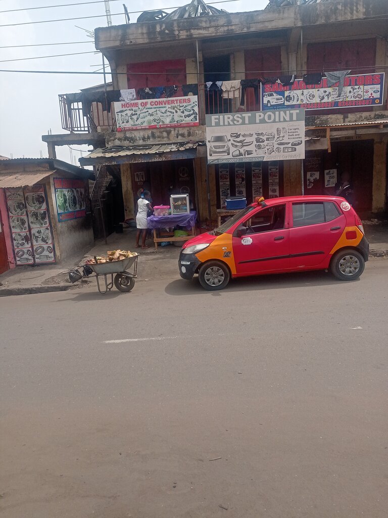 Auto parts and auto goods store Home of converters, Accra, photo