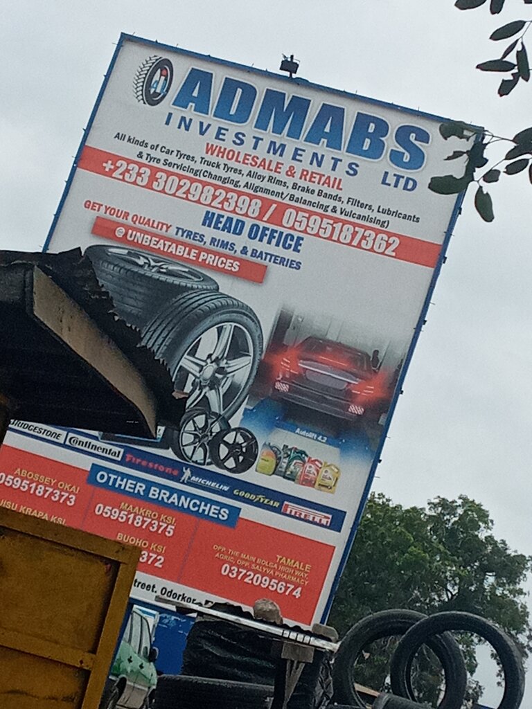 Tire service Admabs Investments, Accra, photo