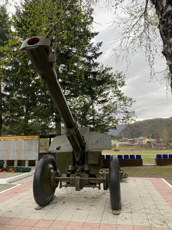 Monument to technology Пушка Великой Отечественной войны, Altai Republic, photo