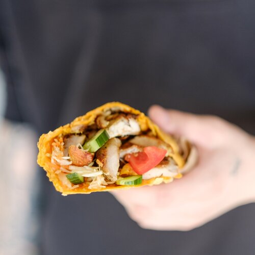 وجبات سريعة Shaurma Lavash ، ، صورة
