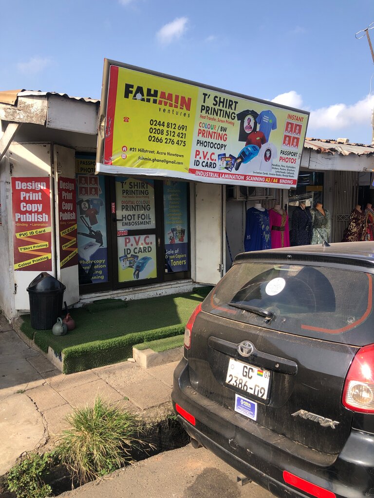 Printing services Fahmin Ventures, Accra, photo