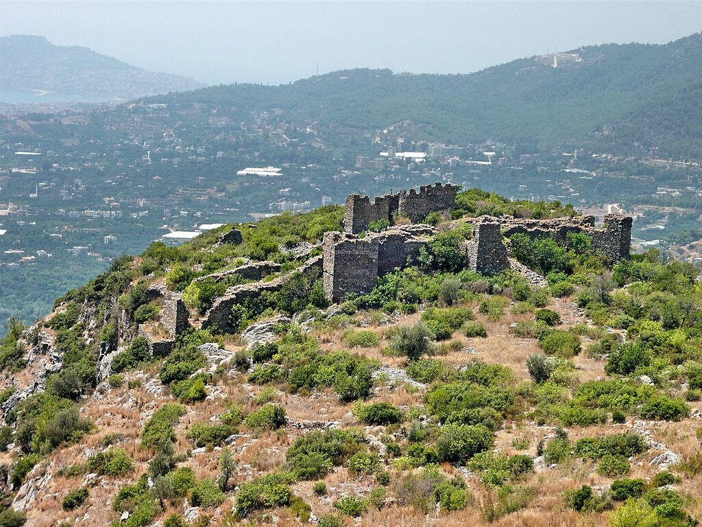 Landmark, attraction Kizilcasehir Castle, Alanya, photo
