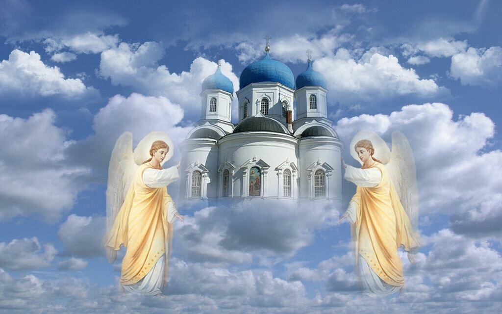 Церковь небо облака