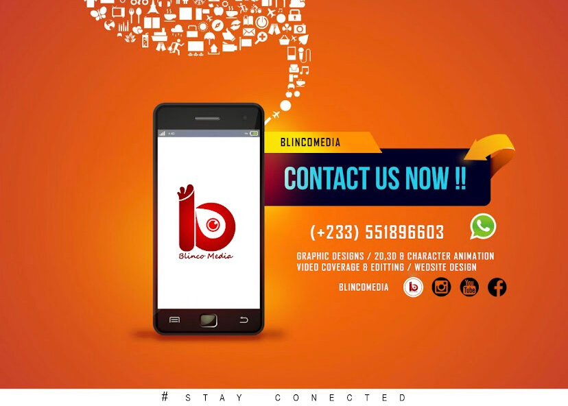 Graphic design studio Blinco Media, Kumasi, photo