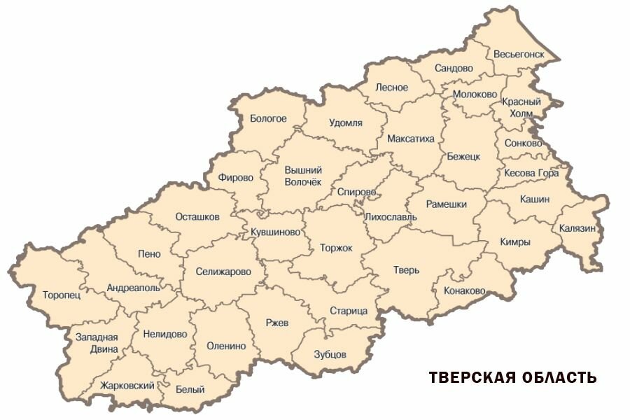 Тверь московский район карта