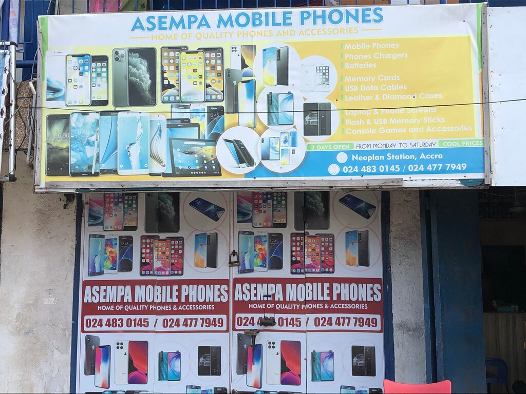 Mobile phone store Asempa Mobile Phones, Accra, photo