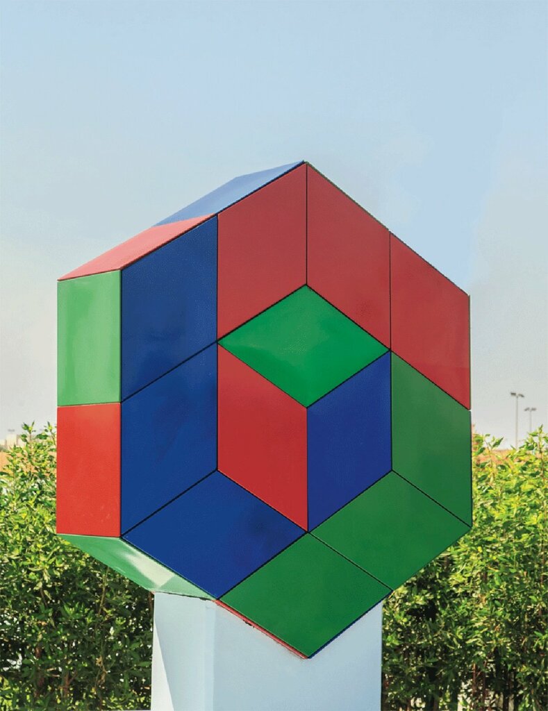 نصب تذكاري، نحت The Illusion of a Second Cube ، جدة، صورة