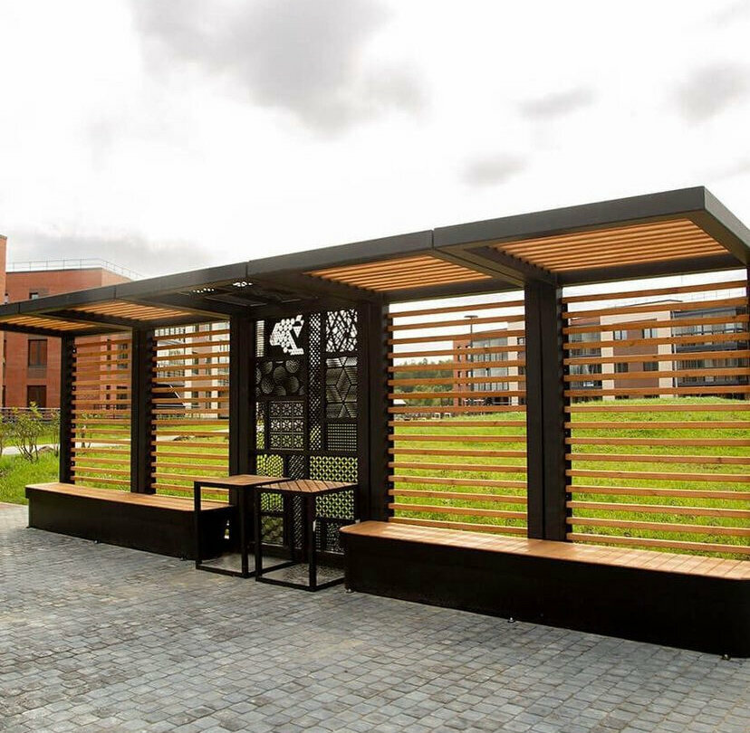Industrial enterprise Improvement of territories and parks, benches, ballot boxes, arbors, Kovrov, photo