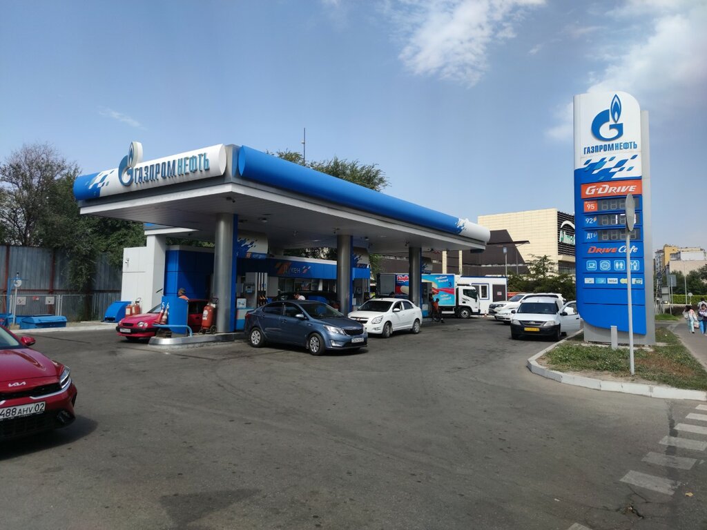 Benzin istasyonu Gazpromneft, Almatı, foto