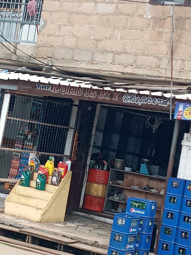 Auto accessories The lord is my shepherd, Accra, photo
