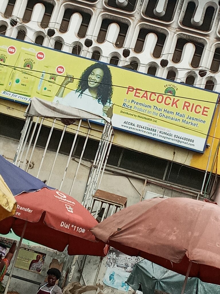 Food ingredients and spices Peacock rice, Accra, photo