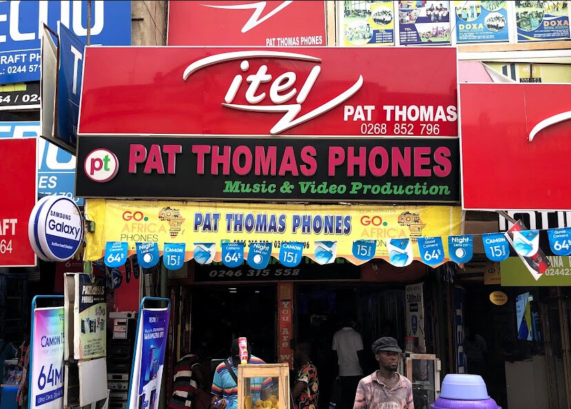 Mobile phone store Pat Thomas Phones Music & video Production, Kumasi, photo