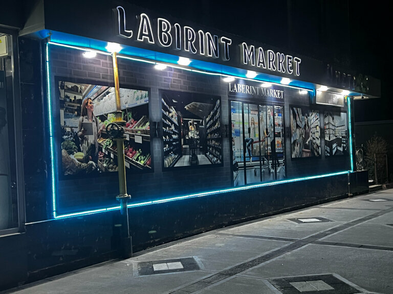 Grocery Labirint Market, Tashkent, photo