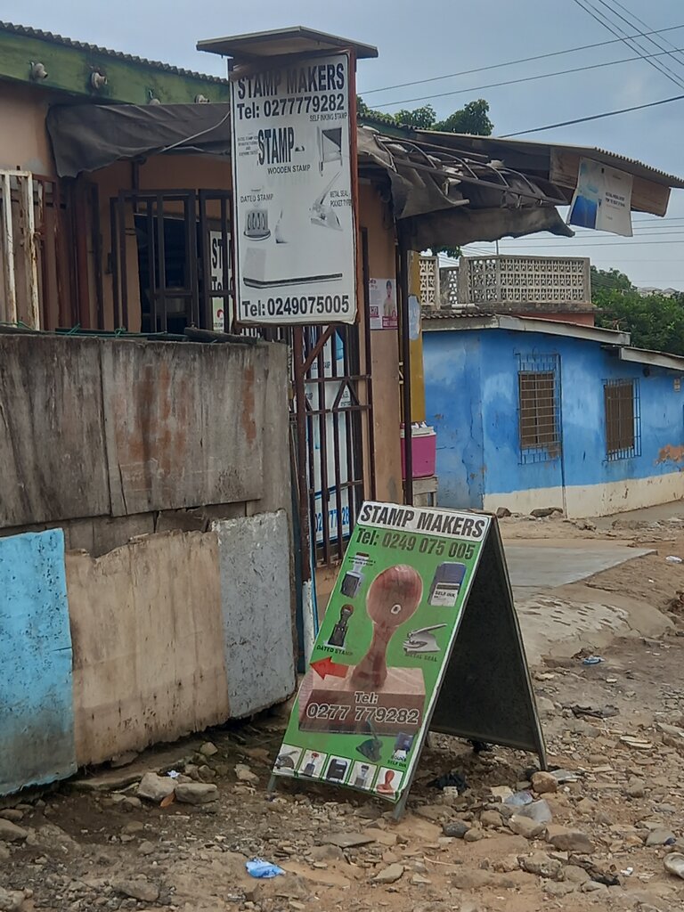 Seal and stamp Stamp makers, Accra, photo